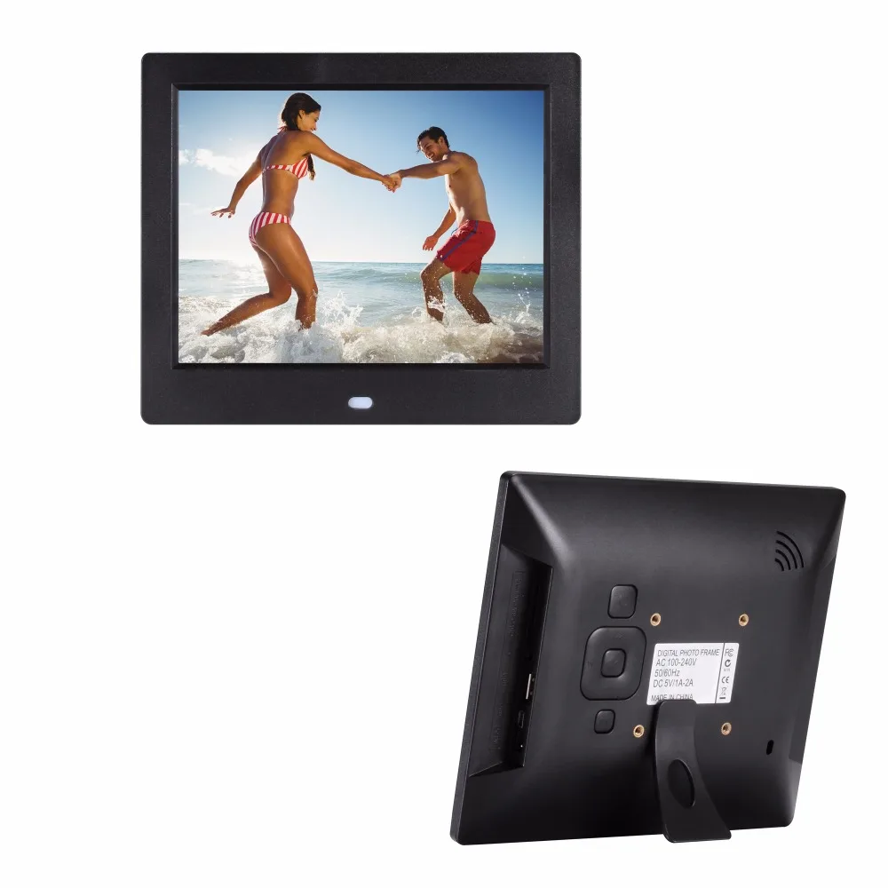 8 inch high resolution support 720P loop playback auto play picture or video digital photo frame advertising machine