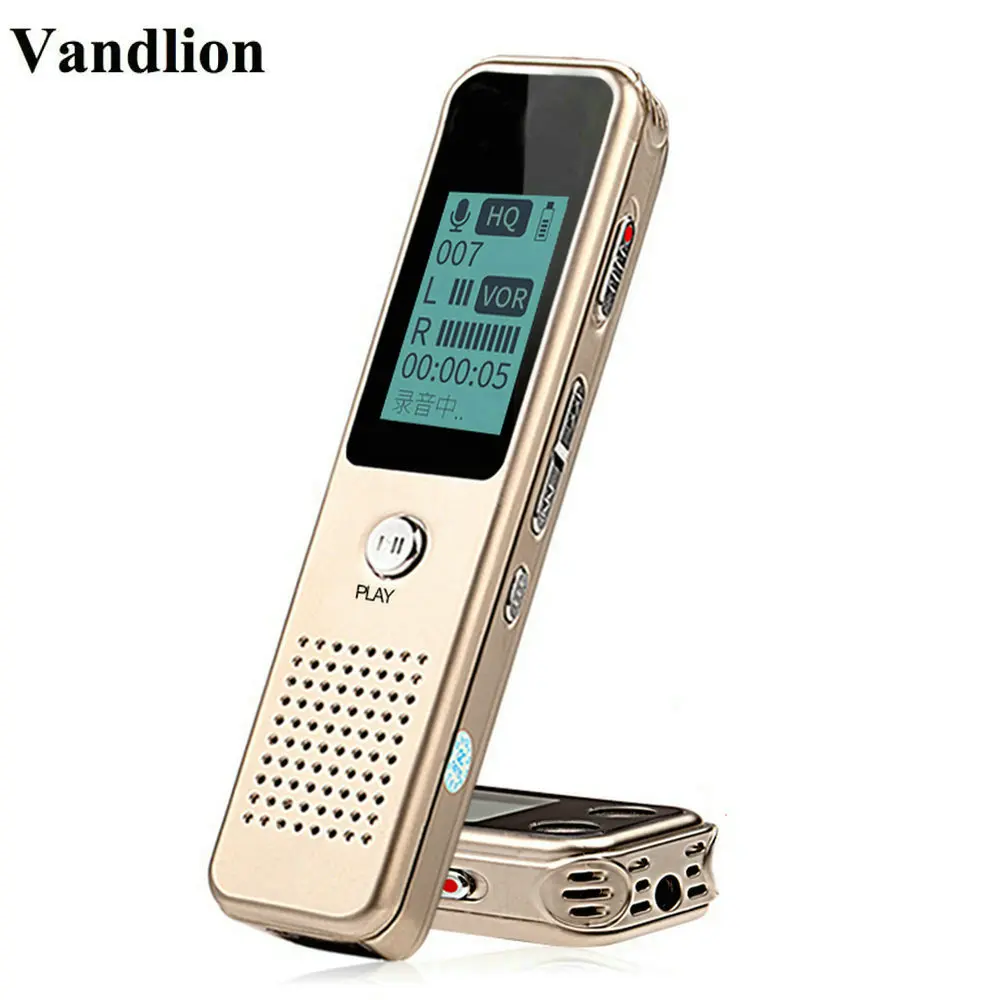 Vandlion V19 Professional Portable Mini Digital Audio Voice Recorder 8GB Dictaphone Stereo Music Player USB Pen Recorder