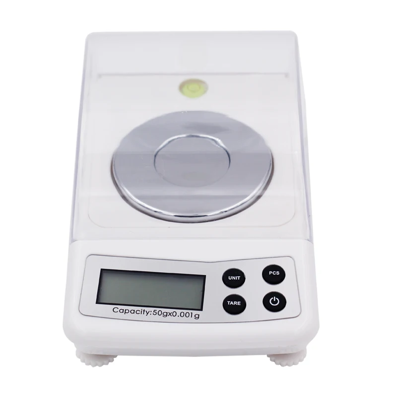 50g 0.001g LCD Digital Jewelry Scales Precision Diamond Laboratory  Balance Medicinal Electronic Gem Carat Weight Counting Scale