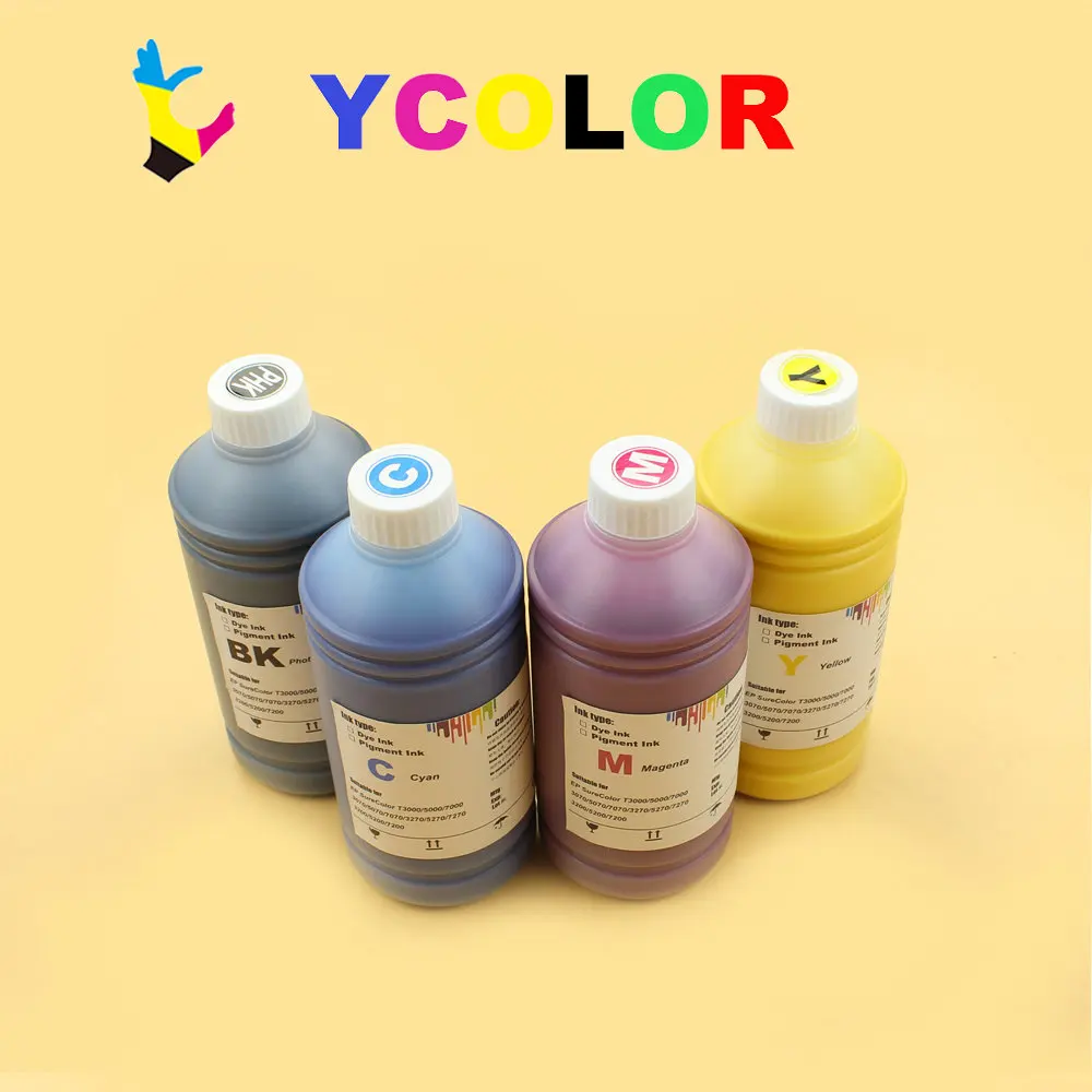 Fast Shipping!!! 1000Ml 4สีหมึกสำหรับ Epson SC F6000 F7000 F6070 F7070 F6200 F7200 F9200 S30600 S50600 S70600