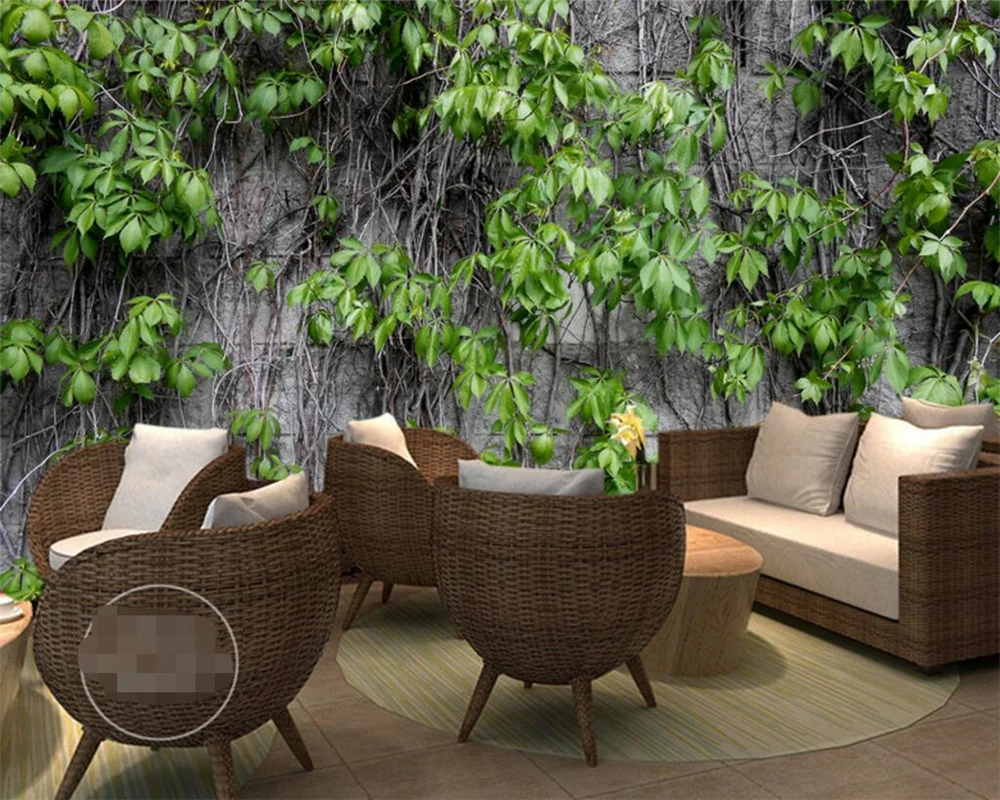 

Beibehang Customize any size modern wallpaper living room painting wall green plant wall cover home decoration murals wallpaper