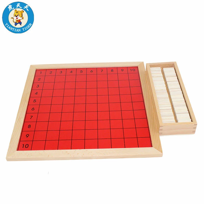 

Montessori Mathematics Baby Toys Learning Education Games Preschool Teaching Material Pythagoras Multiplication Board