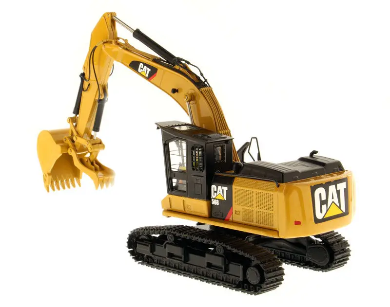 DM 1:50 Caterpillar Cat 568 GF Road Builder Excavator Engineering Machinery 85923 Diecast Model For Collection,Decoration