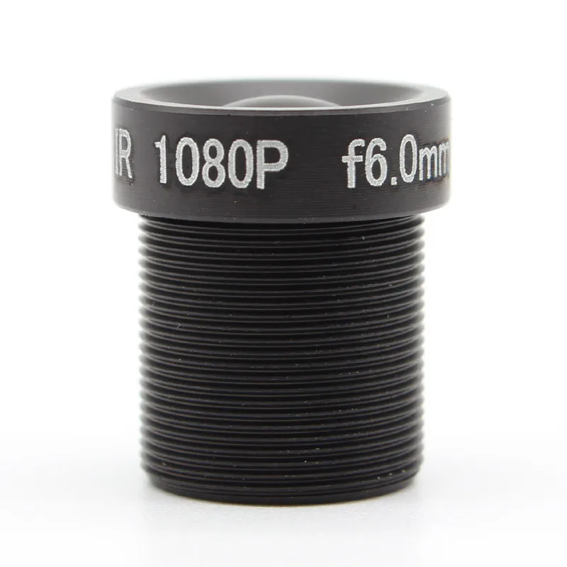 10x HD 1080p 6mm 58 grados ángulo CCTV IR lente de placa 1/2.7 "M12x0.5 para cámara IP de seguridad