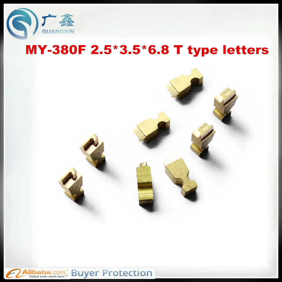 

2.5*3.5*6.8MM T type hot stamping letters coder letters print head coder printer for MY-380 coding machine