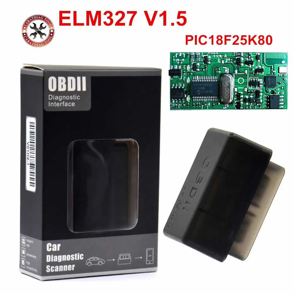 2022 أحدث سوبر ميني ELM327 بلوتوث ELM 327 PIC18F25K80 الإصدار 1.5 Obd2 / obdii لنظام أندرويد/ويندوز ماسح ضوئي تشخيصي للسيارة