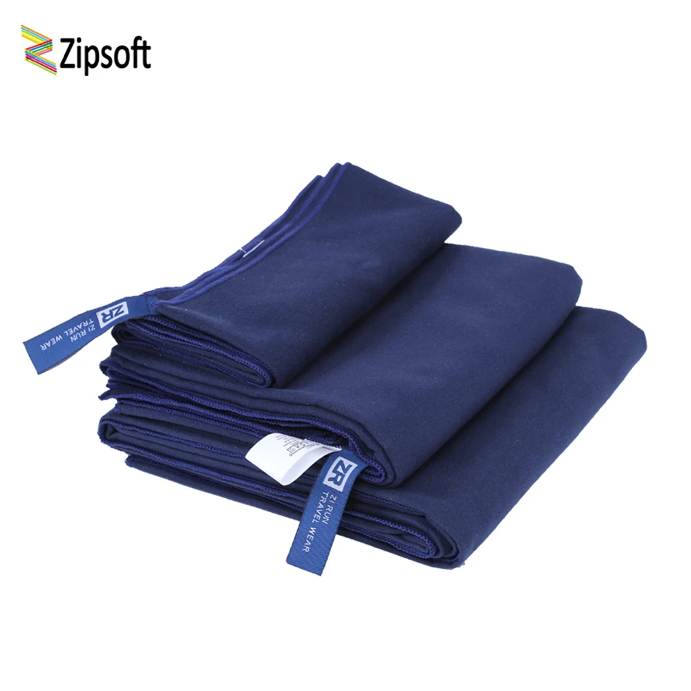 Zipsoft Beach Towel Microfiber Dark Blue Quick-Drying Towels For Bath Camping Swimming Sports Yoga Mat 2021 New Toalha de Banho