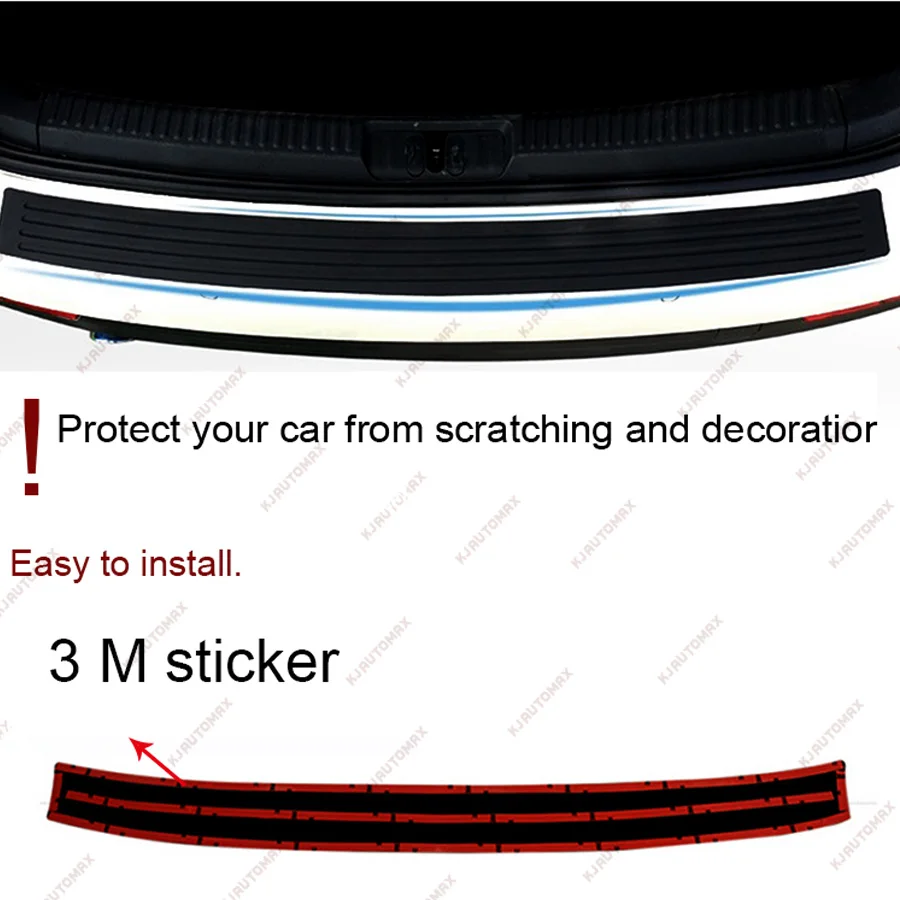 104cm PVC Car Styling Rubber Rear Guard Bumper Protector Trim Cover Protection for ford edge  2018 honda accord accessories