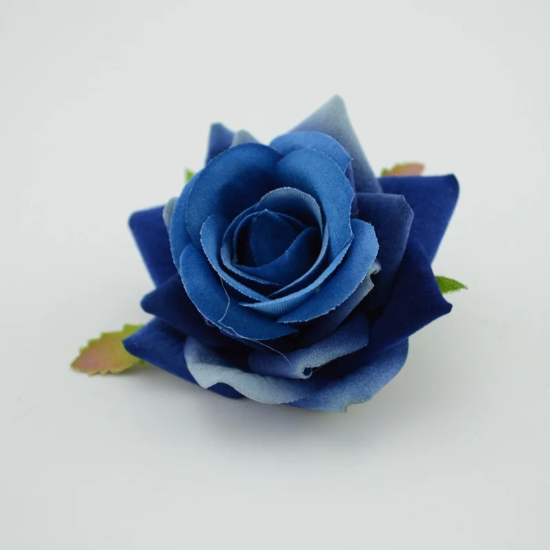 5/10PCS Künstliche Blumen 6CM Seide Rosen Braut Handgelenk Material Wohnkultur Für Hochzeit Auto Dekorative Scrapbooking handwerk Flores