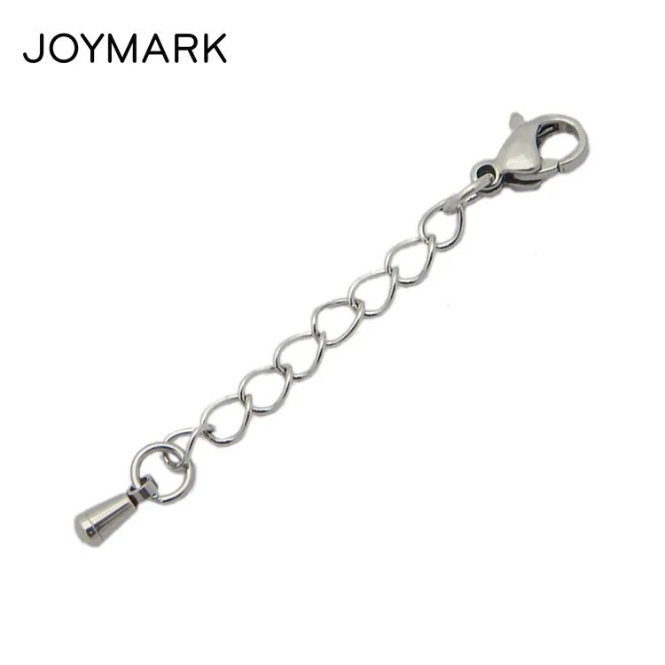 

50mm-70mm 5 Sizes Stainless Steel Extended End Tail Chain With Lobster Clasp DIY Jewelry Making Accessories BXGC-050