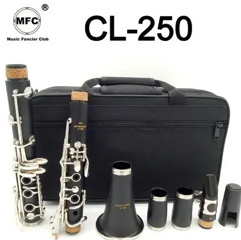 

Brand New Music Fancier Club Matte ABS Resin Clarinet MFCCL-250 Bakelite Clarinets 4C Included Case Student Bb Mouthpiece