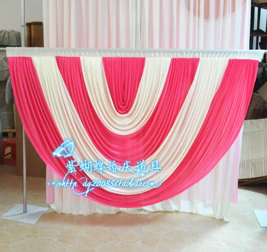 

High quality ice silk wedding drape swag backdrop/curtain for wedding party banquet decoration