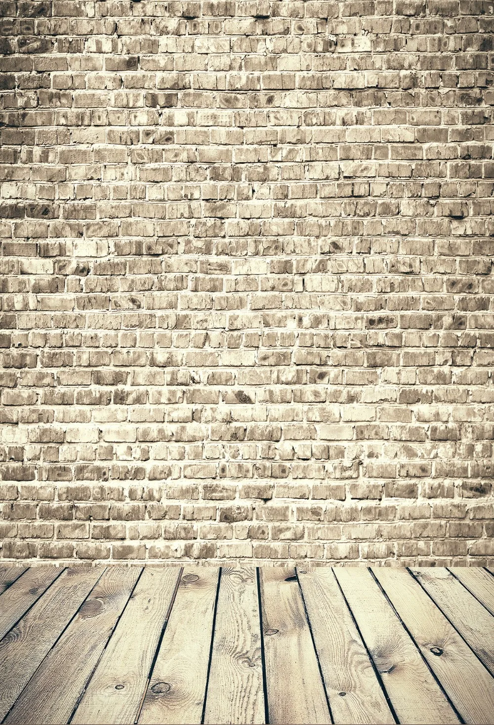 Бесшовный моющийся фон для студийной фотосъемки с изображением серой кирпичной стены VinylBDS