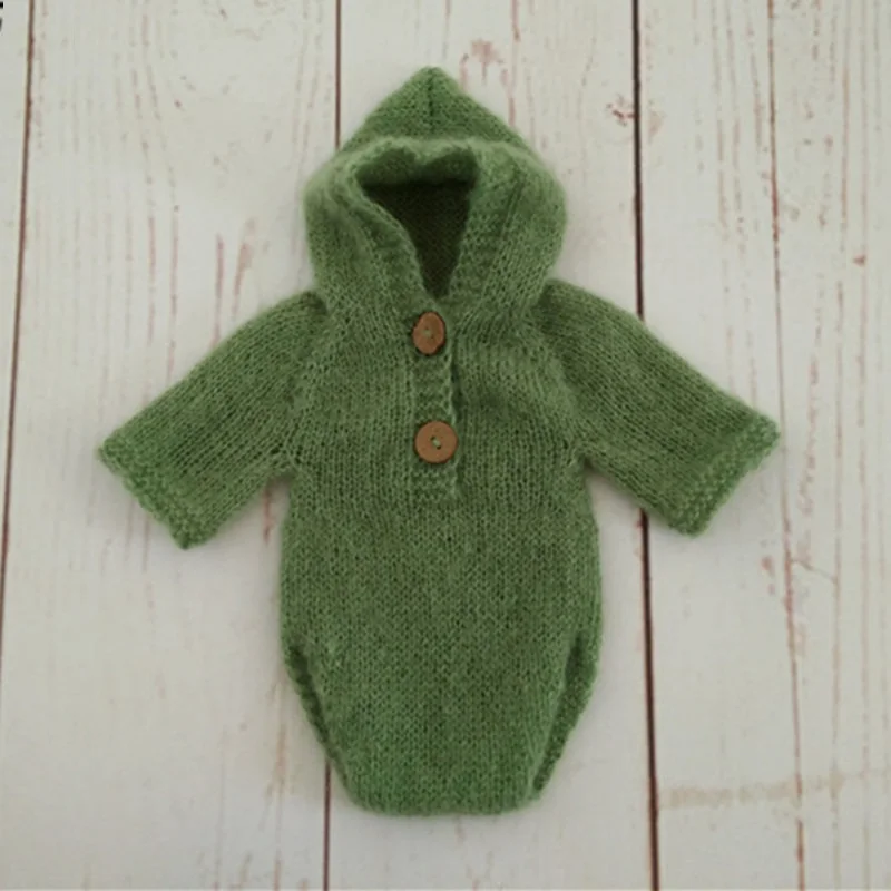 Newborn mohair romper photography props,Angola mohair knitted romper for baby photo prop