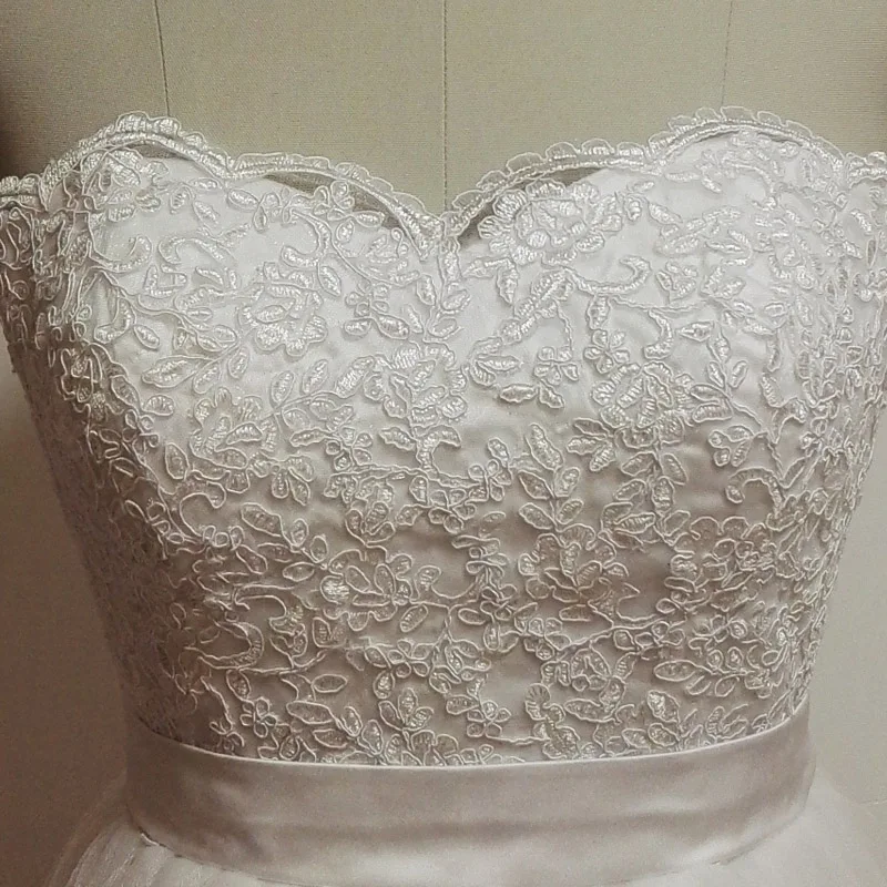 Jieruize branco vintage rendas apliques baratos vestidos de casamento a linha rendas acima de volta querida vestidos de noiva