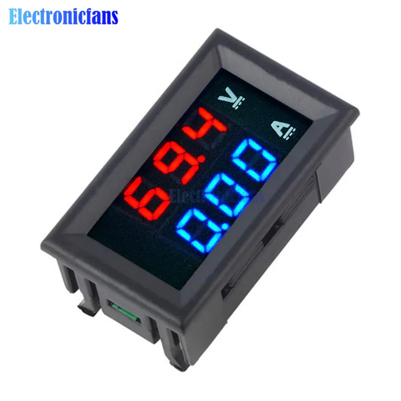 Mini Digital Voltmeter Ammeter DC 100V 10A Panel Amp Volt Current Meter Tester 0.56\