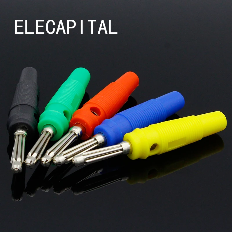 4MM Banana Plug Audio Speaker Connectors Amplifier Speaker Binding Post 4mm Banana Jack Plug For Cable Terminals