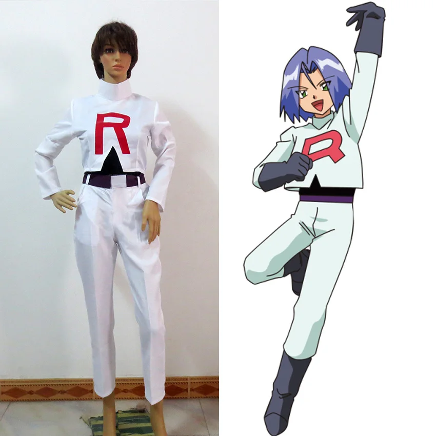 Anime Hot Team Rocket James Cosplay Costume For Halloween Party Game Cosplay Costume