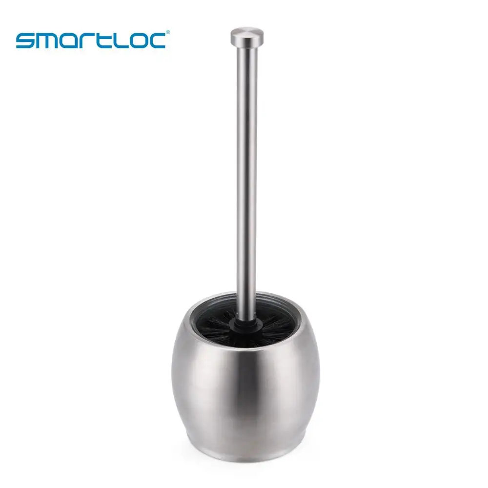 Set of 2 smartloc Stainless Steel Stand Toilet Brush Holders Cleaning Tools WC Accessories Bathroom Hardware