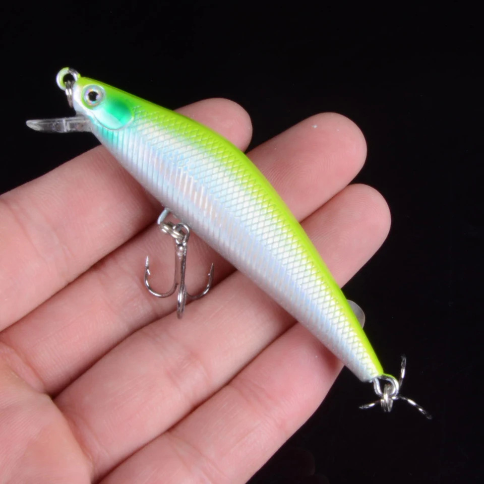 1pcs 7cm 7.5g Artificial Floating Minnow Lure Tight Shot Fishing Lures Hard Bait Tackle 3D Fish Eyes Hot Sale