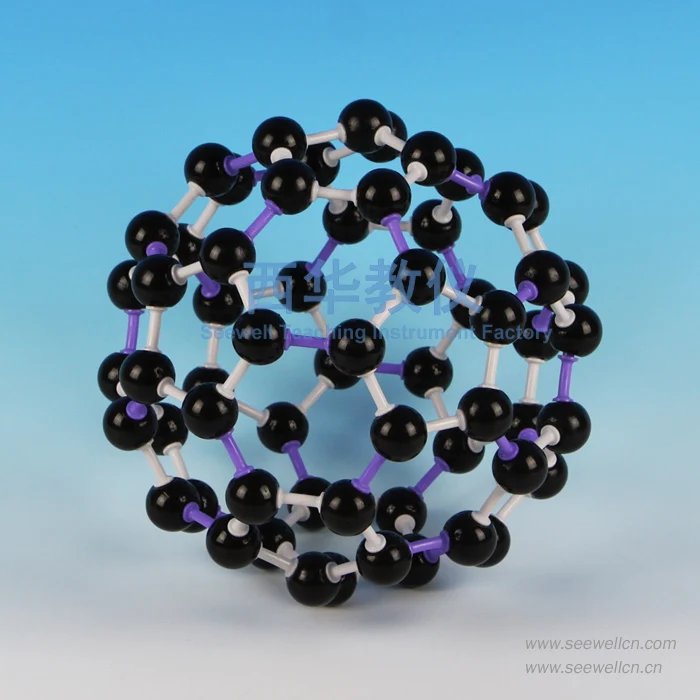 150pcs Chemical molecular structure C60 crystal structure model 3120 C60 fullerene molecule model football ene chemistry