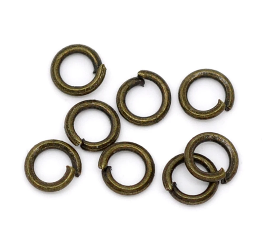 

DoreenBeads 1500 Bronze Tone Open Jump Rings 4mm Dia. Findings (B10368), yiwu