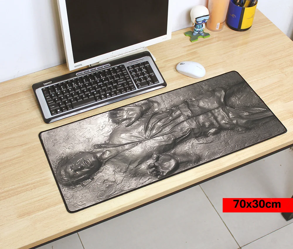 Han Solo in Carbonite Laptop Gaming Mouse Pads Locking Edge Star War Mouse pad Mat for pc Mouse Mice Pad for Game Player