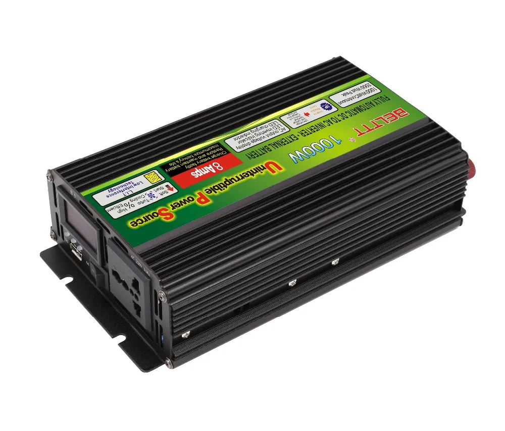 

Free shipping 2000watt peak power taiwan model 1000watt 12V inverter UPS