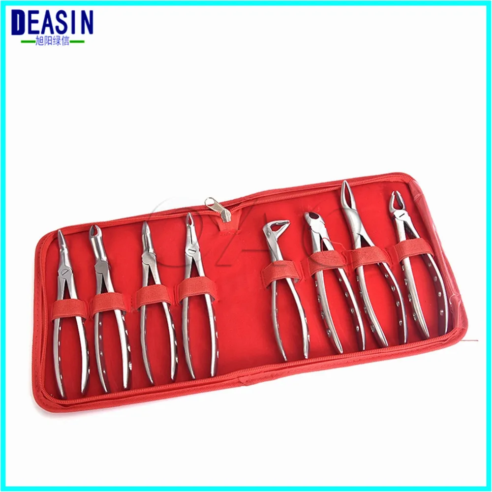 

Good quality Dental pliers 8pcs/set Dentagra dental forceps Kit adult tooth forceps