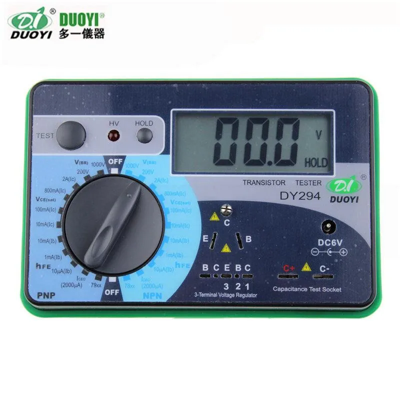 1pc DUOYI DY294 Digital Transistor DC parameter tester Transistor Semiconductor Parameter Tester Meter