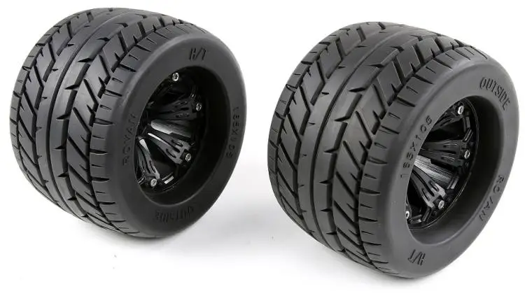 Rovan MONSTER BRUSHLESS TRUCK Road Wheel And Tyre Road fit 1/8 SAVAGE XL FLUX 4.6 5.9 RC CAR Part