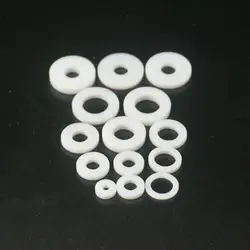 Pack of 50 Sizes O/D 8.5mm-18mm I/D 3mm-10mm Thick 2mm 3mm PTFE Flat Washer Gasket Spacer Sealing For Pressure Gage