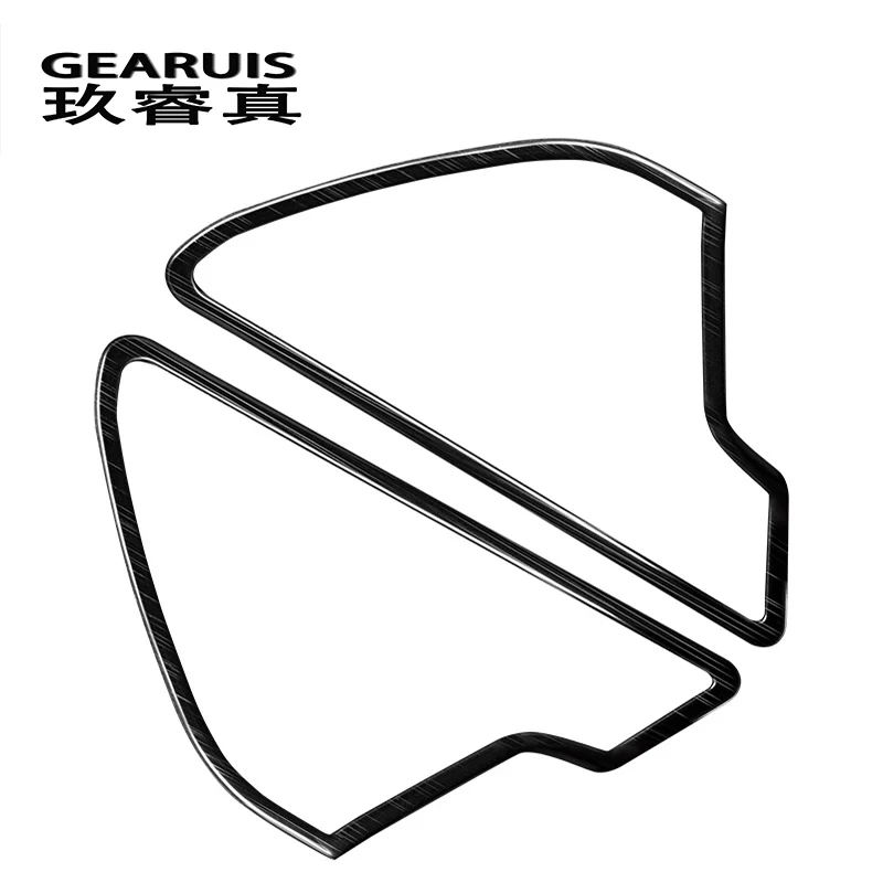 Car styling Door audio speaker covers Stickers trim decoration stainless steel stereo strip for Audi A6 C7 Interior Accessories