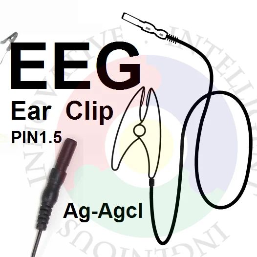 Advanced EEG ear clip electrodes, chlorinated Tremella clip electrodes, suitable for OpenBCI and other EEG modules