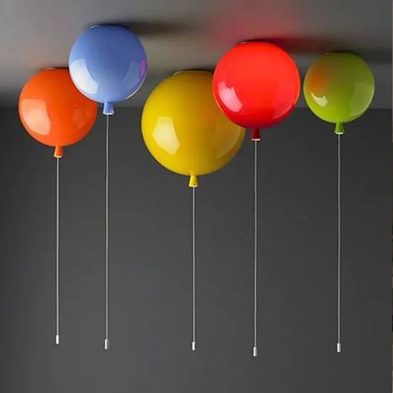 Colorful balloon ceiling lamp Kids room children Nursery Kids ceiling lights Indoor home Ceiling Wall Decor balloon lamp Fixture