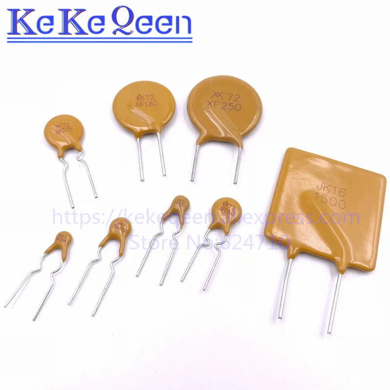 10PCS RXEF 60V/72V self restore fuse PTC JK60 0.05A 0.1A 0.2A 0.25A 0.3A 0.4A 0.5A 0.75A 0.9A 1.1A 1.35A 2A 2.5A 3A 3.75A 4A 5A