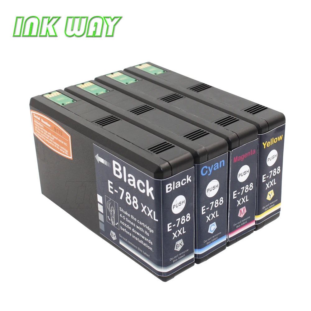 INK  WAY INKWAY 8 NON-OEM Compatible Ink Cartridge  788XXL 788 XL High Yield Ink Cartridge WF-5190 WF-5690 Printer