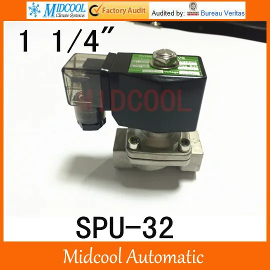 Free shipping  AC110V solenoid vale SPU-32  general type stainless steel normally colsed type 2way 2position