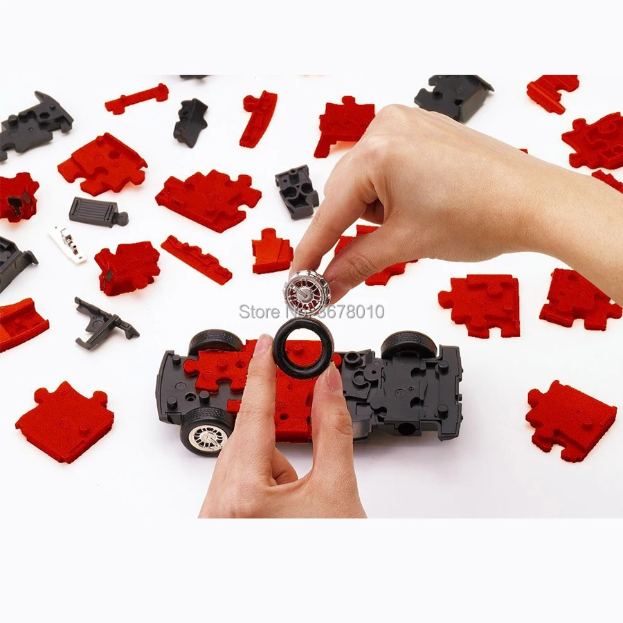 3D Modell Spielzeug Kit DIY Montage Bau Puzzle Fahrzeug Set Bauen Auto Kit Kinder Puzzle Modell Kit Pädagogisches Spielzeug