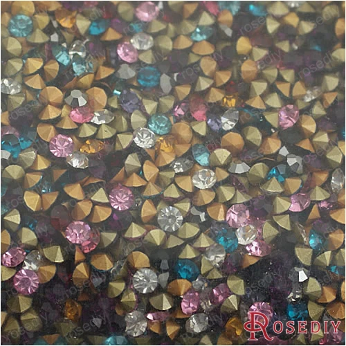 Wholesale 3.1mm/3.2mm/3.3mm/3.5mm/3.7mm/3.8mm/4mm/4.3mm Mix Colours Round Point back Glass Rhinestone Diy Beads 50pcs(JM5536)