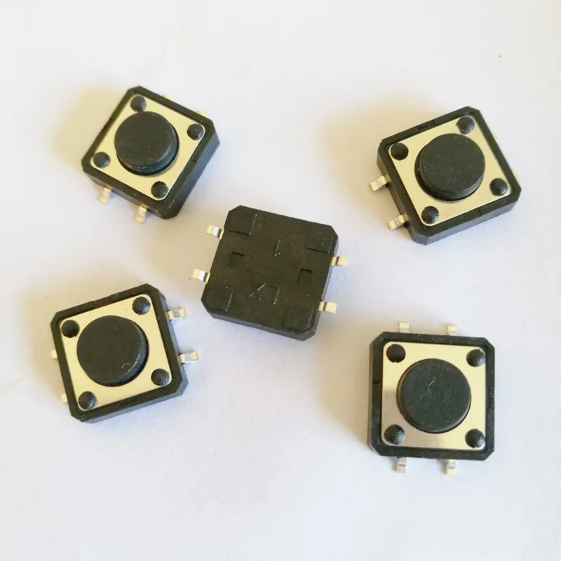 100pcs/lot 12*12*4.3/4.5/5/6/7/8/9/10mm SMD Tactile Push Button Tact Switches 12x12mm