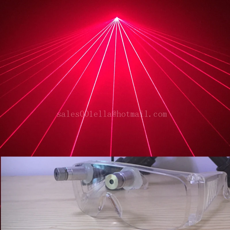 Hot Sale Red Laser Glasses With 2 Pcs Lasers For Christmas Laserman Stage Show Dance Eyewear Party Supplies