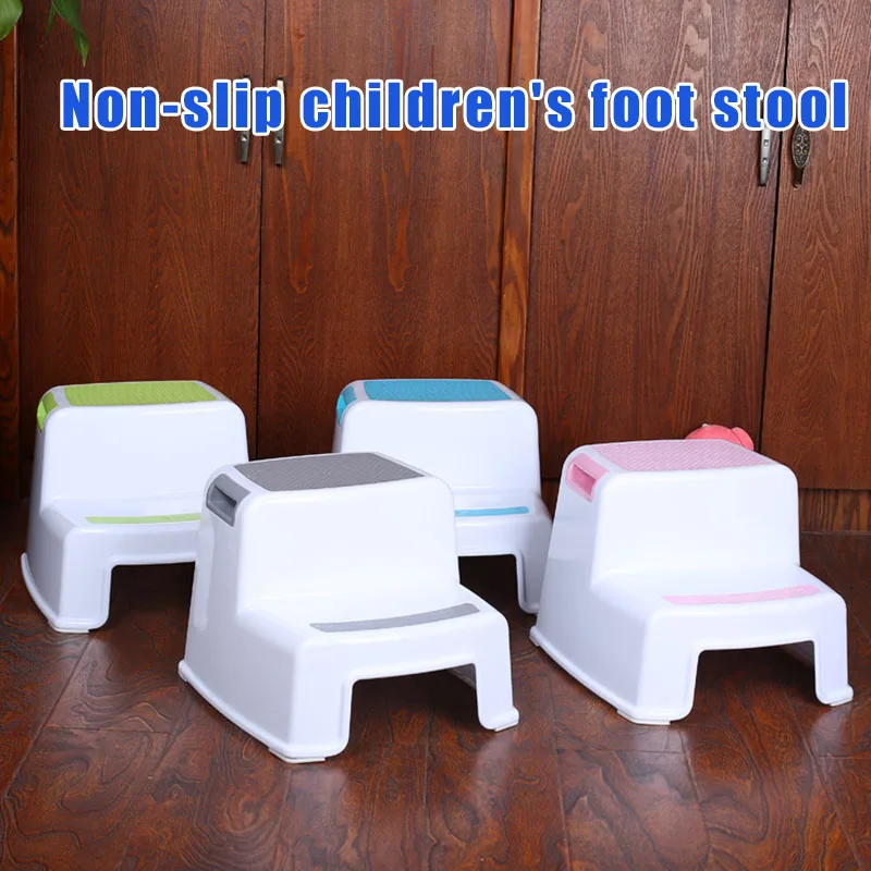 스텝2 Toilet Potty Training Kids 2 Step Stools Toddler Non-Slip Bathroom Potty Stool Car Styling табурет детский 2 ступени Step 2