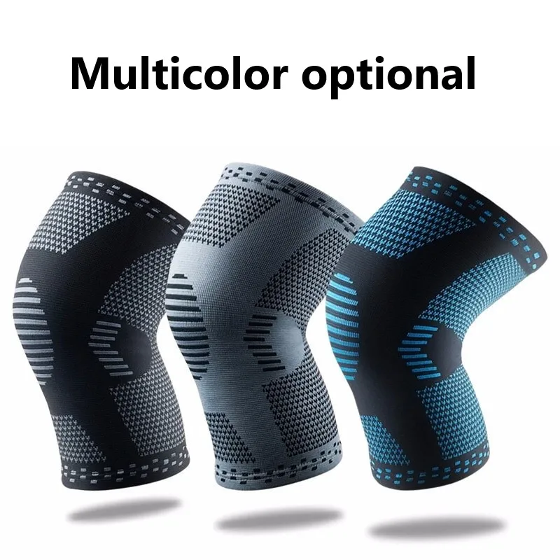 Knitted  Knee Protector Running Basketball Riding Badminton Professional Fitness Equipment Men and Women Knee Sleeve