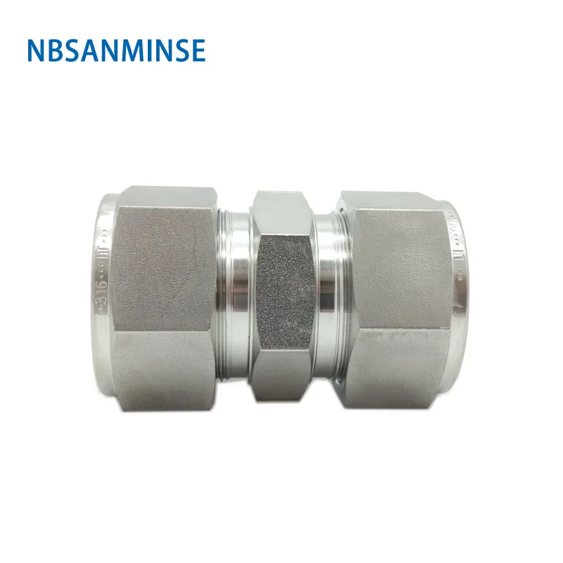 5PCS/lot U Type Equal Union Fitting High pressure 3000PSI Stainless Steel SS316L for Oil Air Water Anticorrisve NBSANMINSE