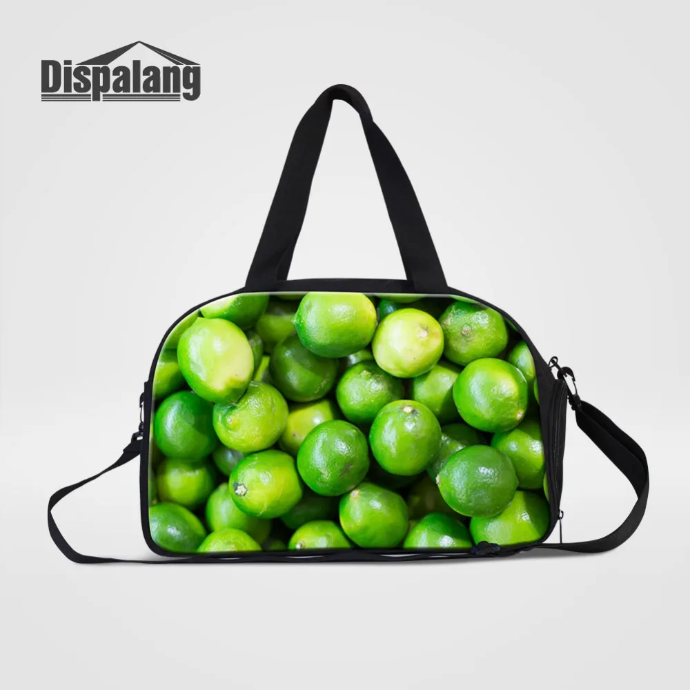 Dispalang Orange Travel Bags Fruits Print Men Duffel Bag Women Travel Luggage Bag Large Capacity Trip Weekend Tote Bag