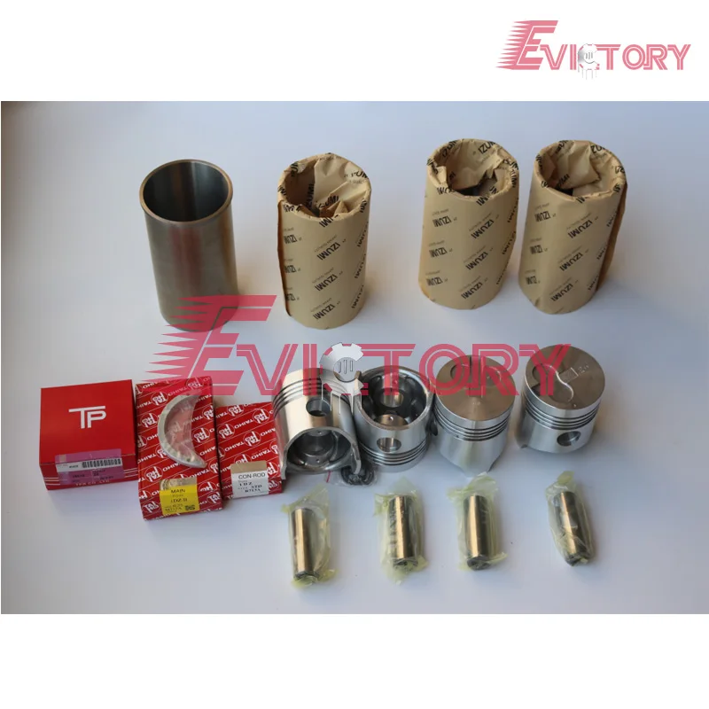 

4G type 2J piston +piston ring cylinder liner full gasket bearing kit for Toyota Forklift