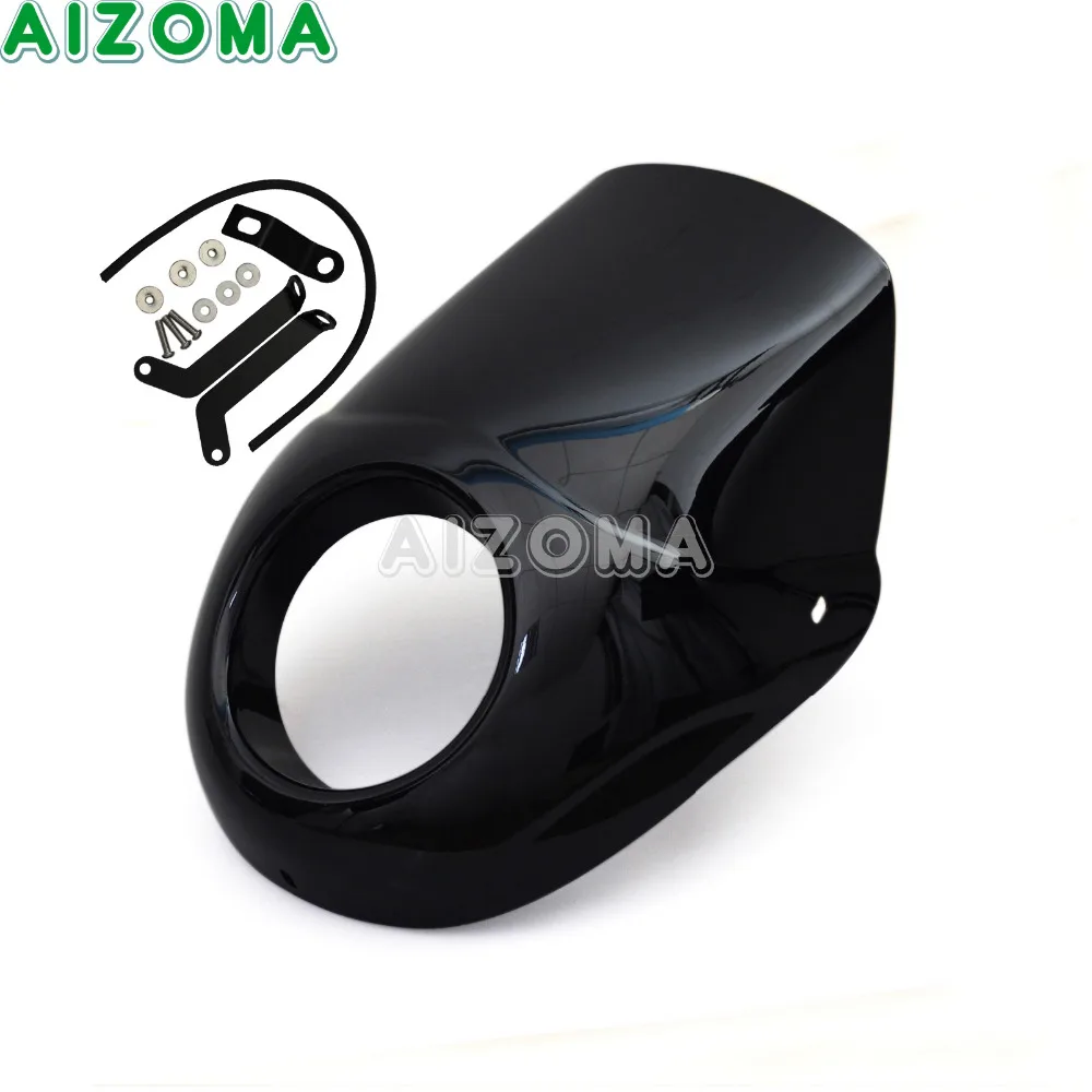 Black Motorcycles ABS Headlight Fairing Kit For Harley Street 500 750 Street Rod XG750A XG750 XG500 Headlamp Cover Mask