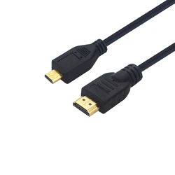 1.5M Micro HDMI-compatible Cable Male to Male  Adapter Cord for Raspberry Pi 5 / 4 Model B Orange Pi Zero 3/2