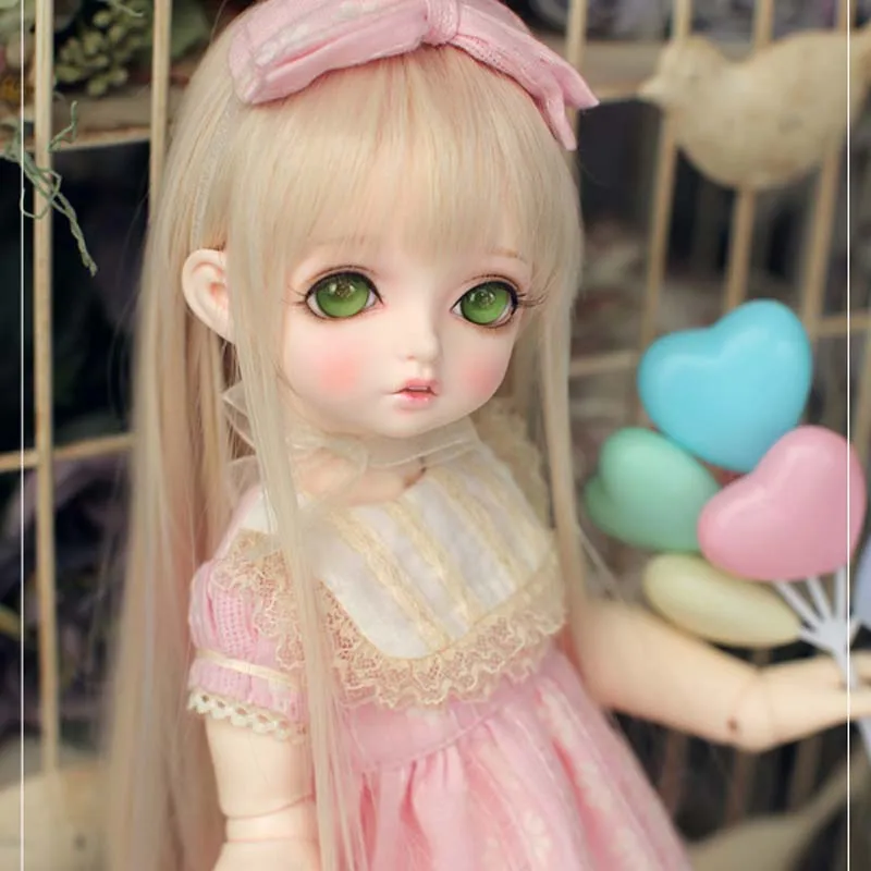 Full Set 1/4 BJD / SD Lovely Bambis Resin Doll With Free Eyes For Baby Birthday Girl Gift